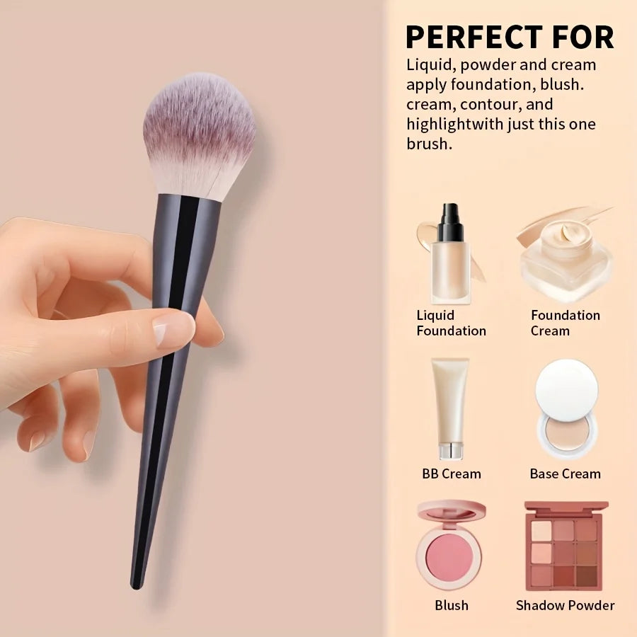2-Piece Makeup Brush Set | Foundation, Blush & Powder Makeup Brush Set QXL