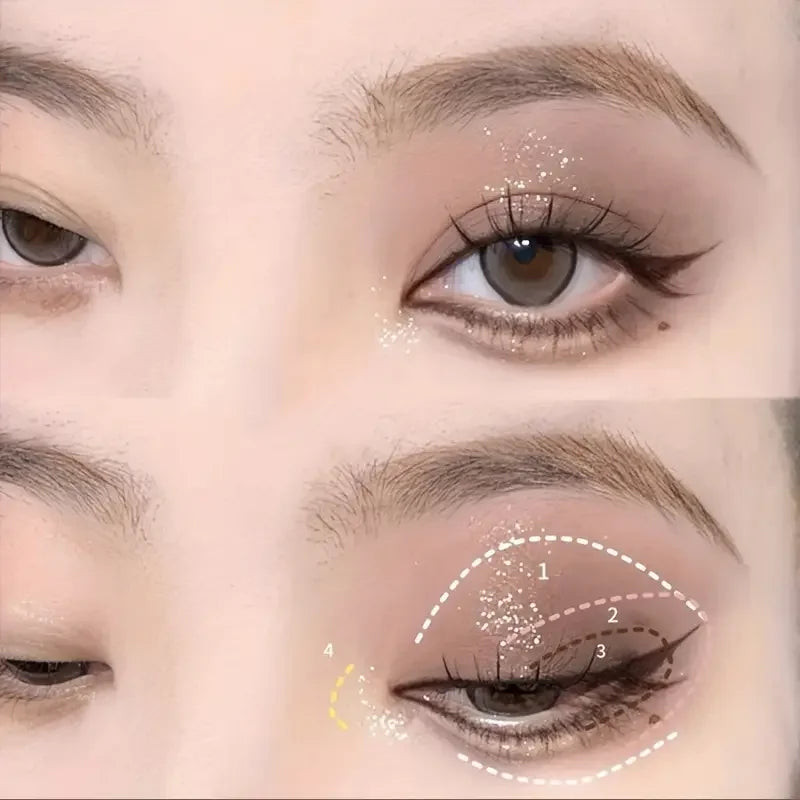 16-Shade Matte & Shimmer Eyeshadow Palette | Brown Nude Pink Eyeshadow Palette QXL