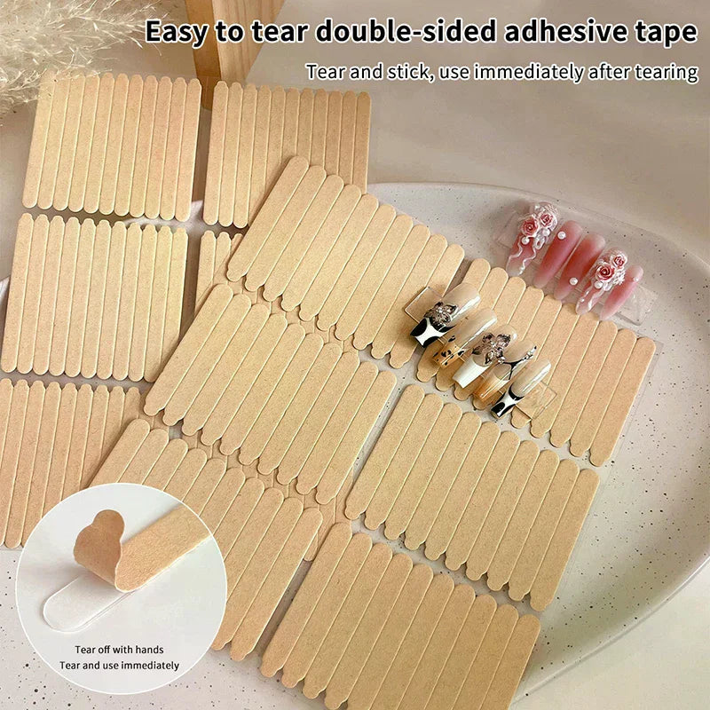 60/66-Pc Double-Sided Nail Display Tape | False Nail Tips Nail Display Tape QXL