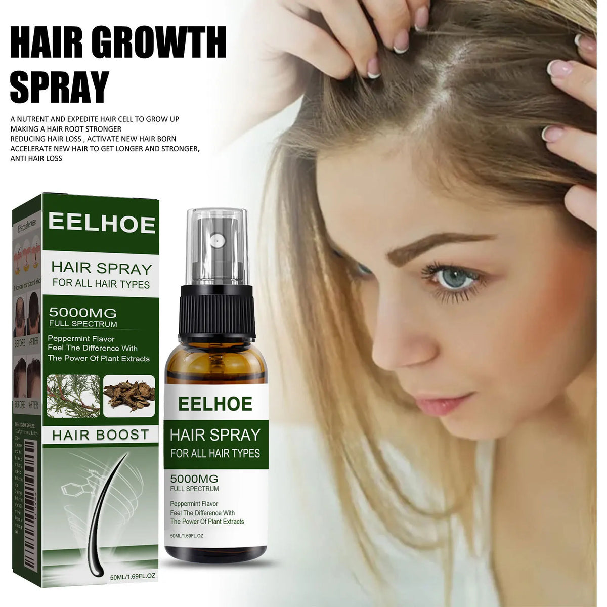 Hair Strengthening Moisturizing Spray | Thick & Full Hair Hair Care Spray QXL