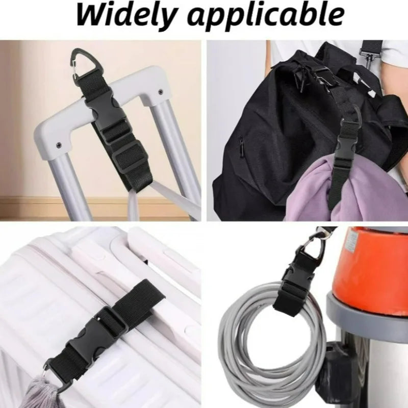 2/4-Pack 45cm Adjustable Nylon Cord Organizer | Triangle Buckle Cord Organizer Strap QXL