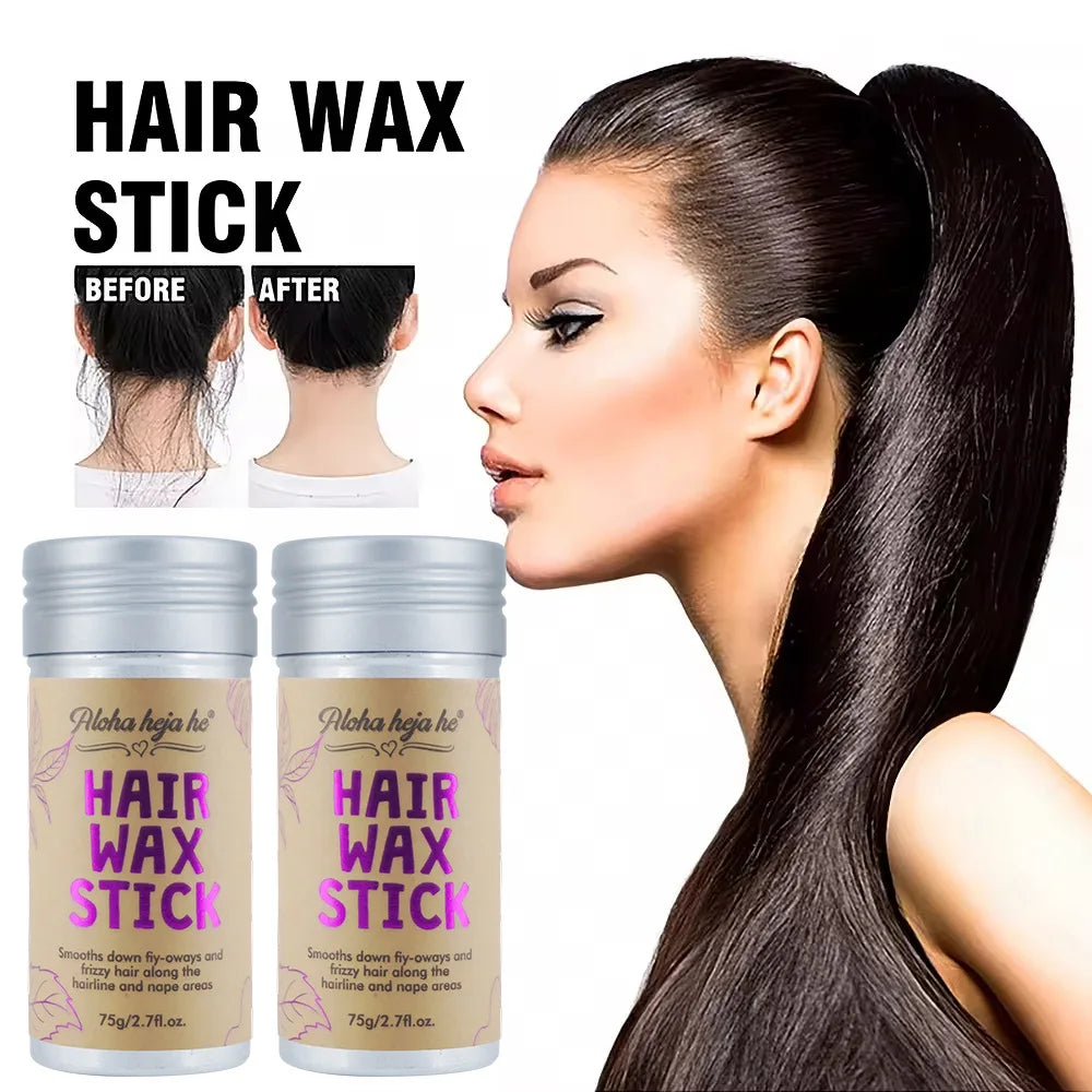 Hair Wax Stick Set – Anti-Frizz High Shine Pomade & 3 Combs Hair Wax Styling Set QXL