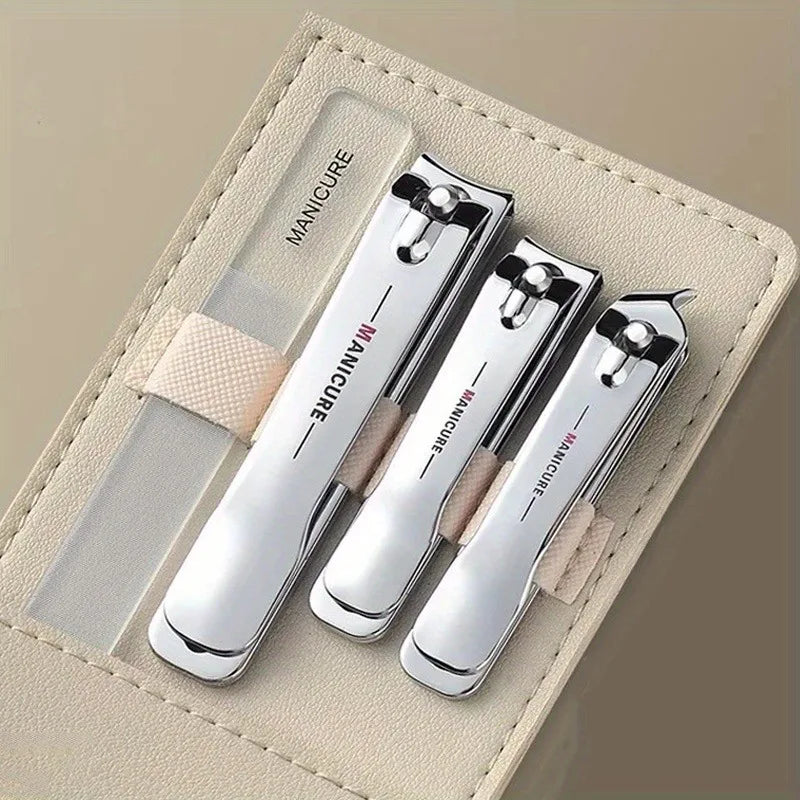 4-Piece Stainless Steel Nail Clipper Set | Manicure & Pedicure Nail Clipper Set QXL