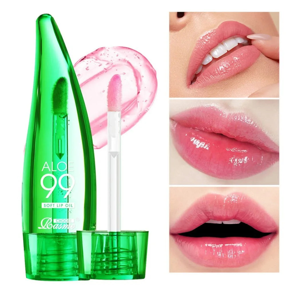CHOOSE RASME Aloe Vera Colour Changing Lip Oil Gloss 7ml Tinted Lip Oil QXL