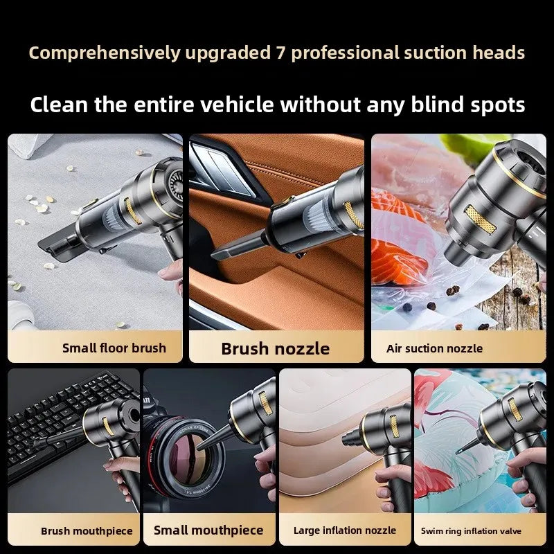 Cordless Handheld Car & Home Vacuum | Brushless Rechargeable Cordless Handheld Vacuum QXL