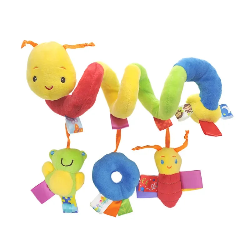 Soft Spiral Baby Rattle Toy – Crib, Stroller & Car Seat 0–12M Infant Rattle Toy QXL B123 Bee