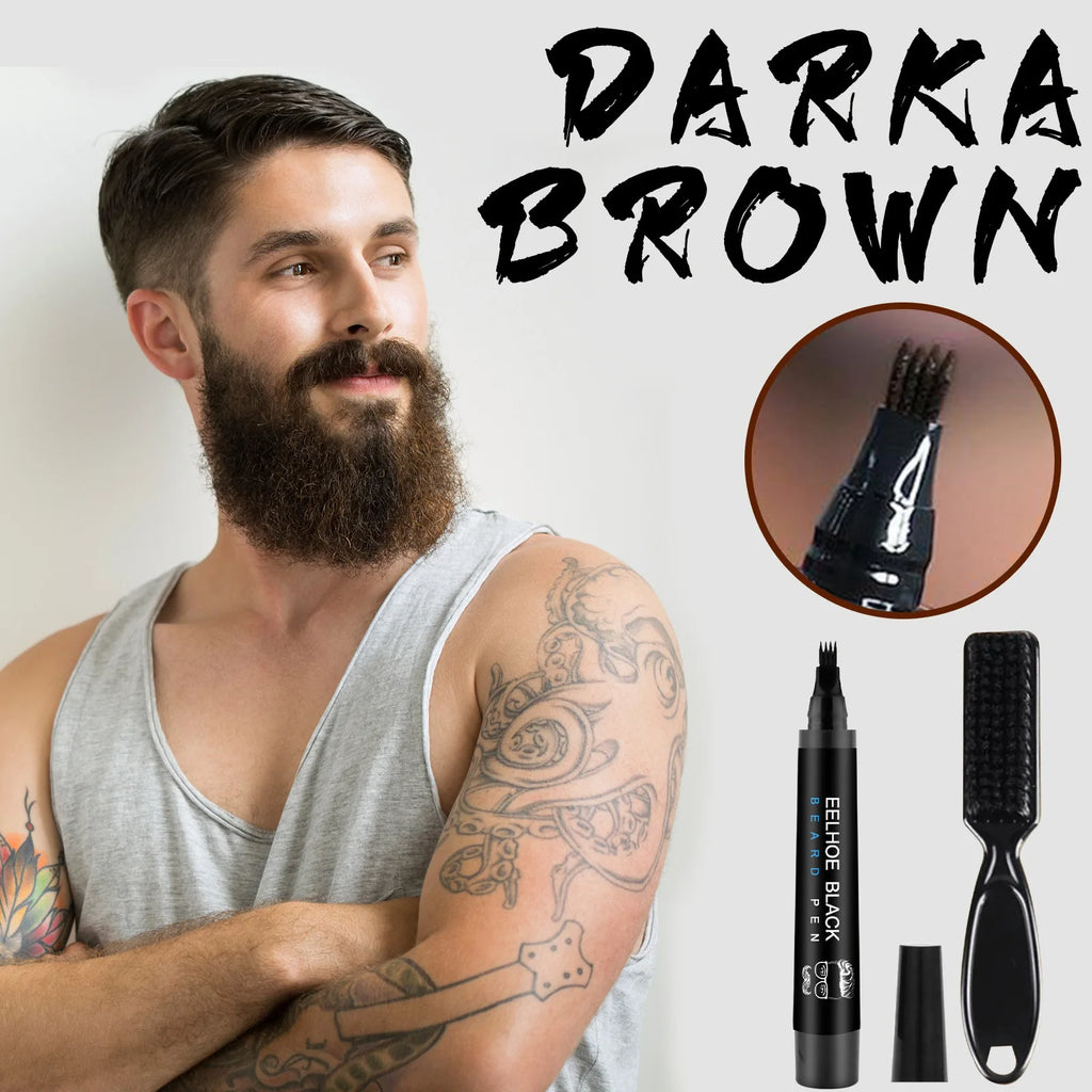 Beard Filling Pen Kit – Waterproof Beard Tracing Pen for Men Beard Filling Pen QXL