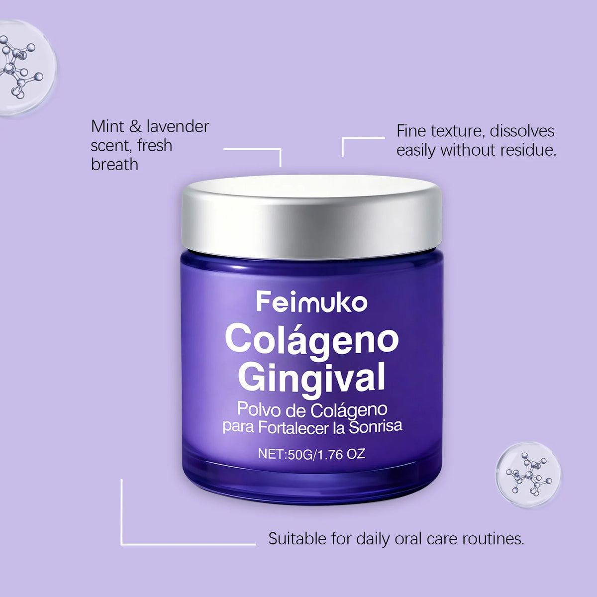 Collagen Tooth Care Powder – Whitening & Enamel Support 50g Tooth Whitening Powder QXL