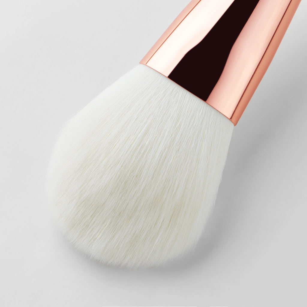 2-Pack Soft Fluffy Powder & Blush Brushes | Short Handle Makeup Brush Set QXL