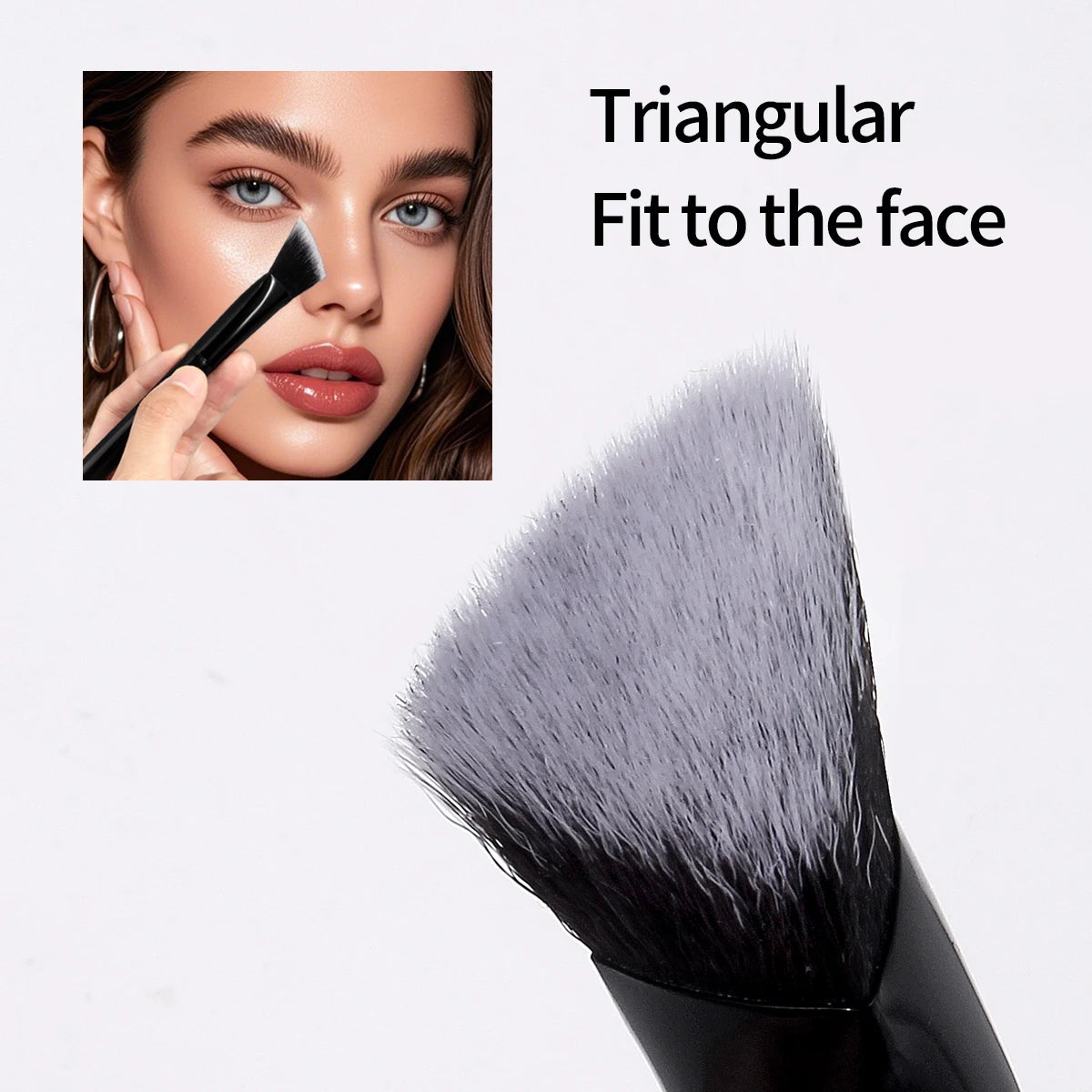 KOSSHOW 2-Pc Concealer, Eyeliner & Lash Brush Set Makeup Brush Set QXL