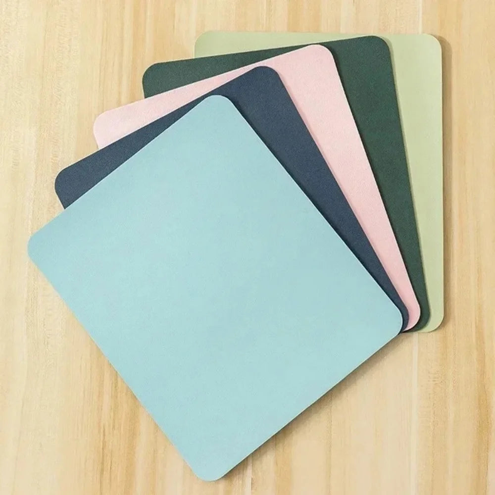 Mini PU Leather Mouse Pad – Non-Slip, Waterproof & Easy Clean Leather Mouse Pad QXL