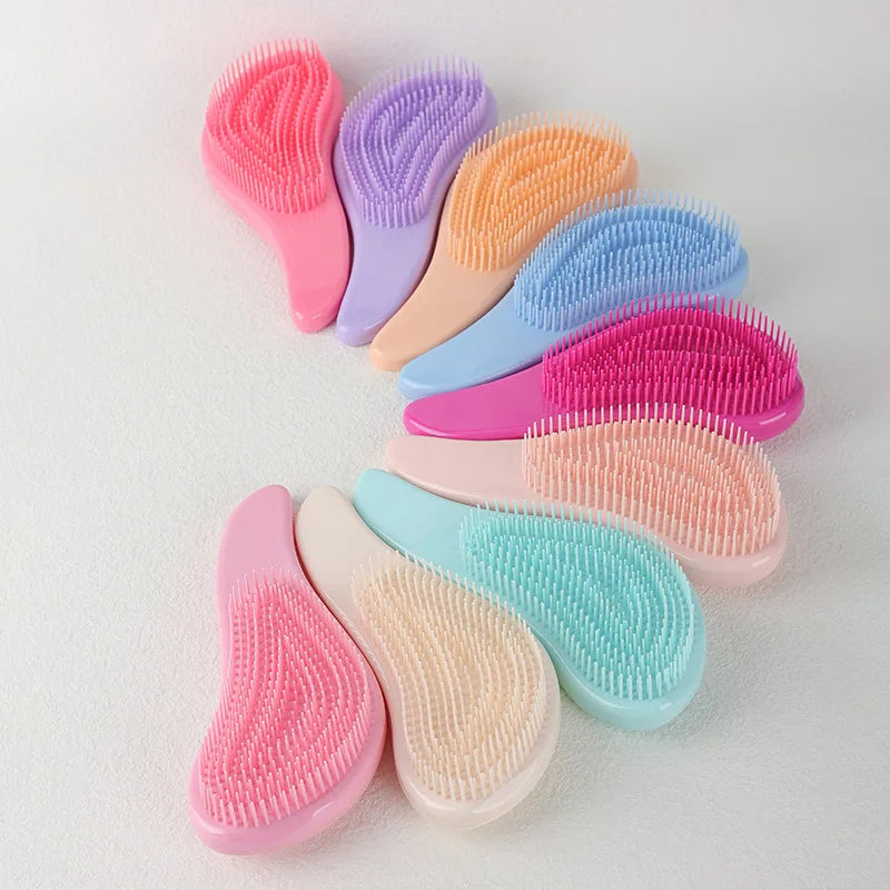 Marble Anti-Static Detangling Massage Hair Brush Comb Detangling Hair Comb QXL