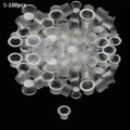 100-Pack Disposable Tattoo Ink Caps S/M/L | Pigment Cups Tattoo Ink Caps QXL S-100pcs