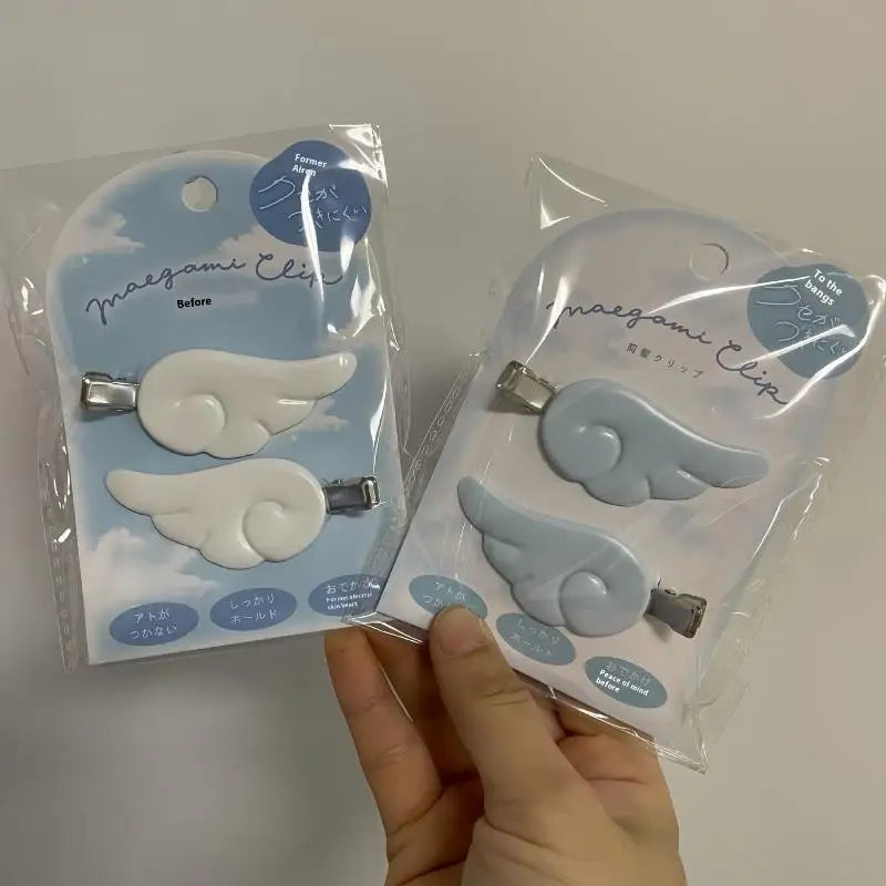 Y2K Angel Wing Hair Clips | Japanese Sweet Barrettes Pair Hair Clips & Barrettes QXL