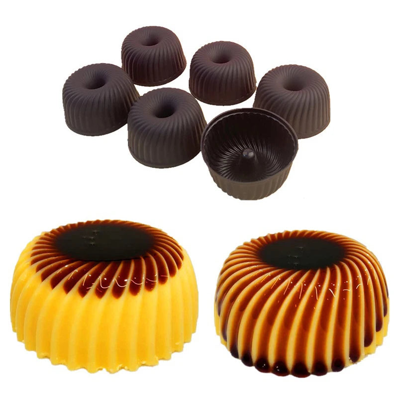 Silicone Baking Mold – Pudding, Cupcake, Muffin & Donut Silicone Baking Mold QXL