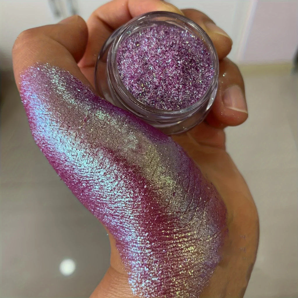 Aurora Chameleon Glitter Powder | Berry Purple Blue Green Cosmetic Glitter Powder QXL