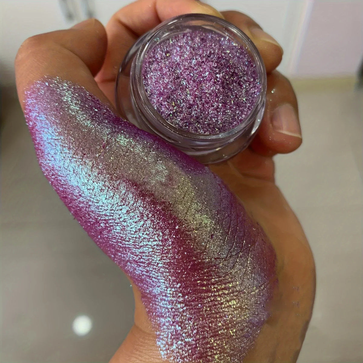 Aurora Chameleon Glitter Powder | Berry Purple Blue Green Cosmetic Glitter Powder QXL