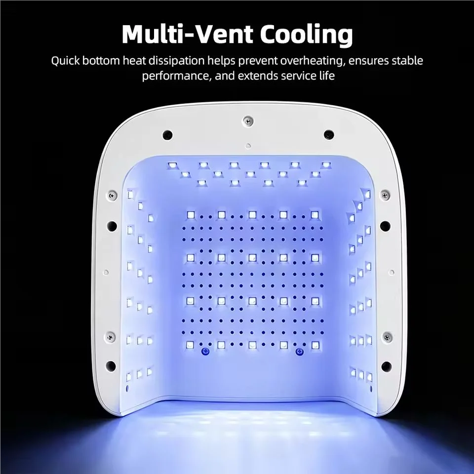 2-in-1 LED Gel Nail Lamp | Auto Sensor & Thumb Port Dryer Gel Nail Curing Lamp QXL