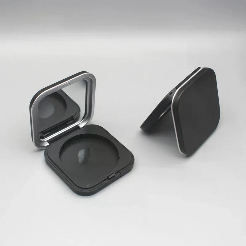 Empty Powder Compact Case with Mirror & Magnetic Closure Refillable Makeup Compact QXL
