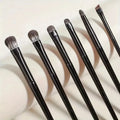 Professional Wool Fiber Makeup Brush – Eye Shadow & Blush Makeup Brush QXL 6pcs