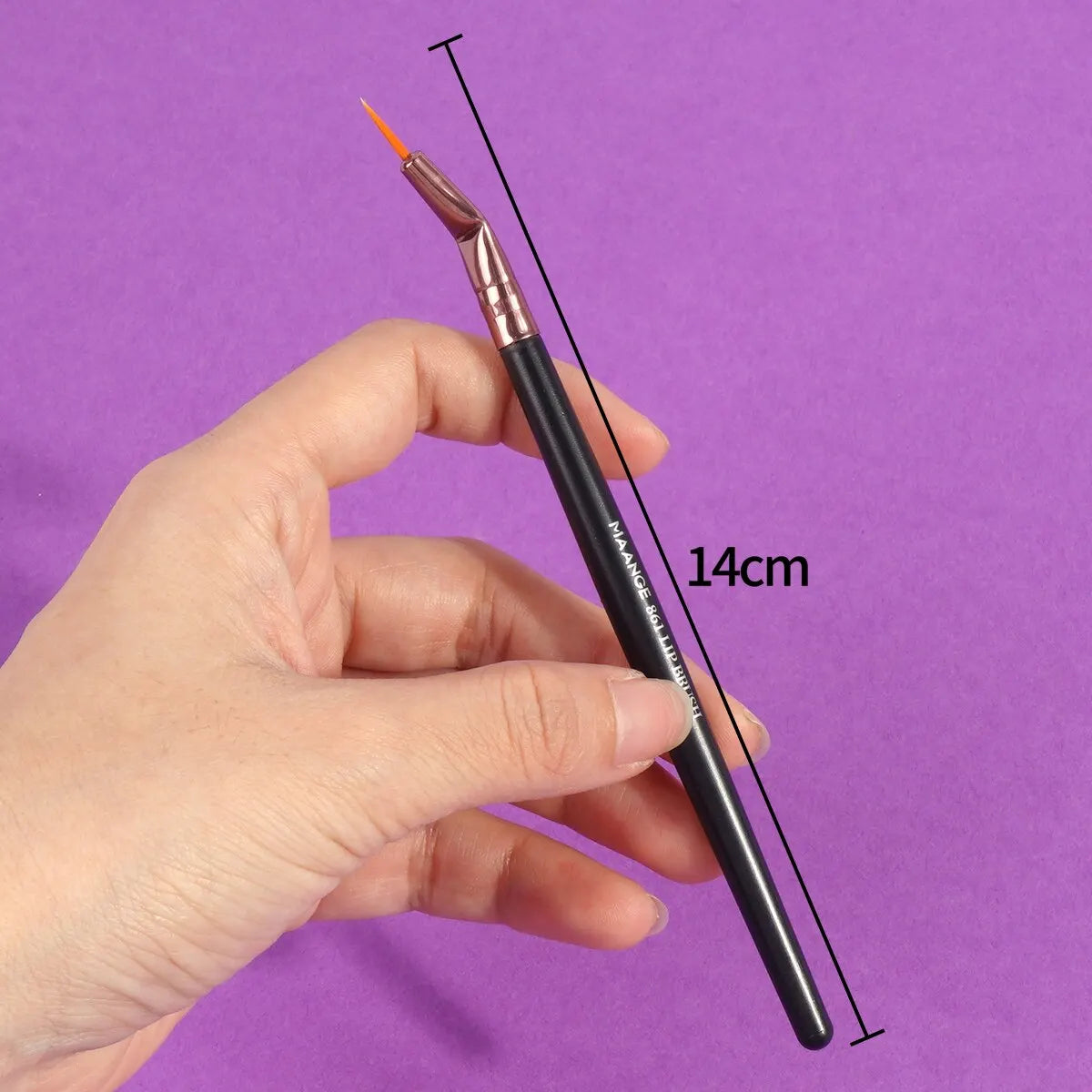 MAANGE 3-Piece Precision Eyeliner Brush Set – Angled & Flat Eyeliner Brush Set QXL