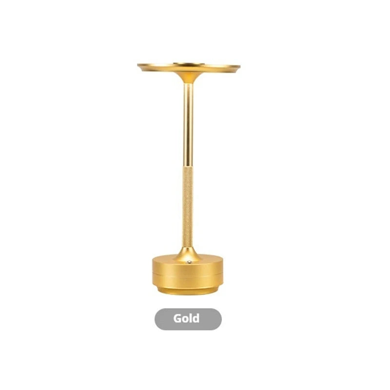 Rechargeable Cordless LED Desk Lamp | Touch Sensor Dimmable LED Desk Lamp QXL Gold