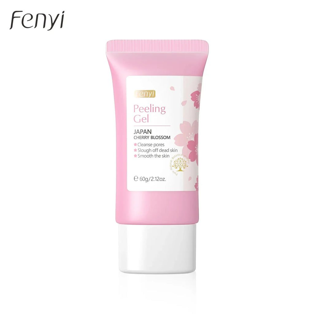 FENYI Cherry Blossom Exfoliating Peeling Gel 60g | Facial Scrub Facial Exfoliating Gel QXL 60g
