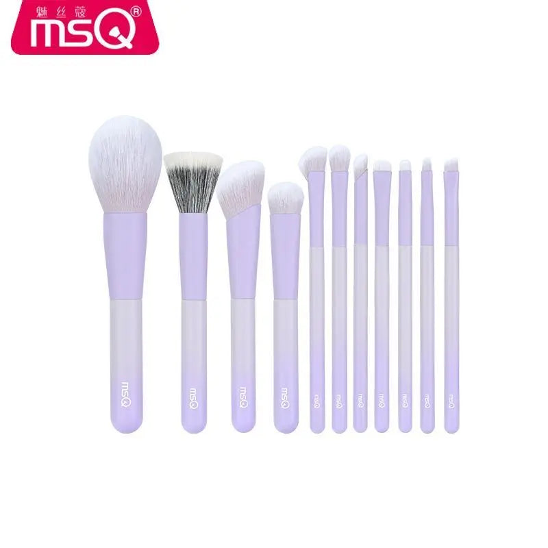 MSQ 11-Piece Makeup Brush Set | Eyeshadow & Face Brushes Makeup Brush Set QXL