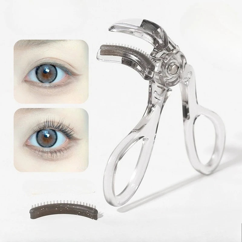 Wide-Angle Eyelash Curler with Built-In Comb | All Eye Shapes Eyelash Curler QXL