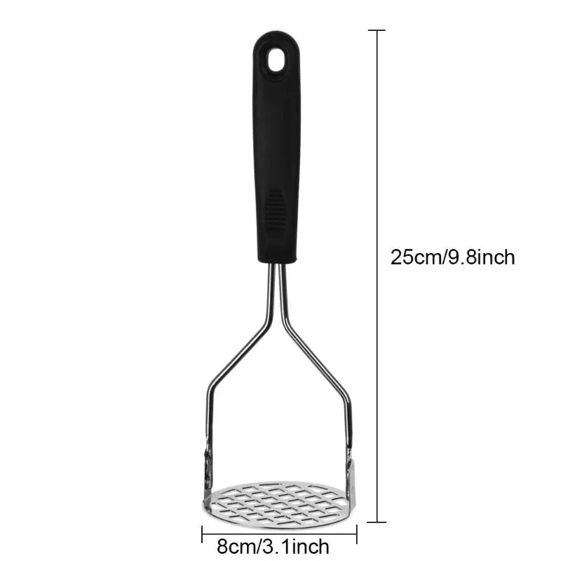 Stainless Steel Manual Garlic Press & Potato Masher Tool Garlic Press & Masher QXL