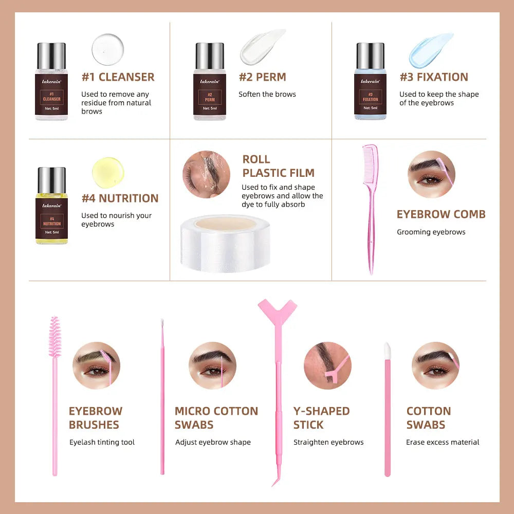 Brow Lamination Kit – Lift, Thicken & Shape Eyebrows Brow Lamination Kit QXL