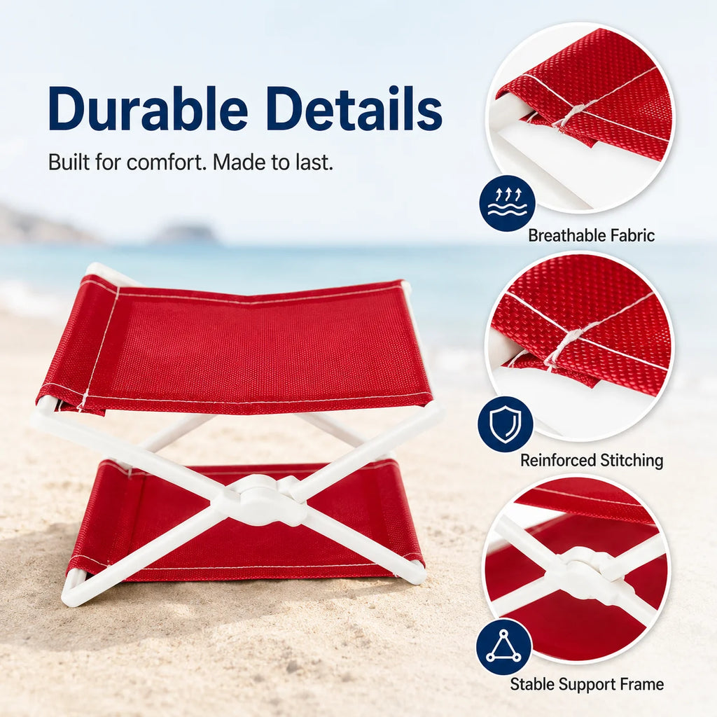 Foldable Beach Headrest Pillow | Compact Outdoor Travel Rest Foldable Outdoor Pillow QXL