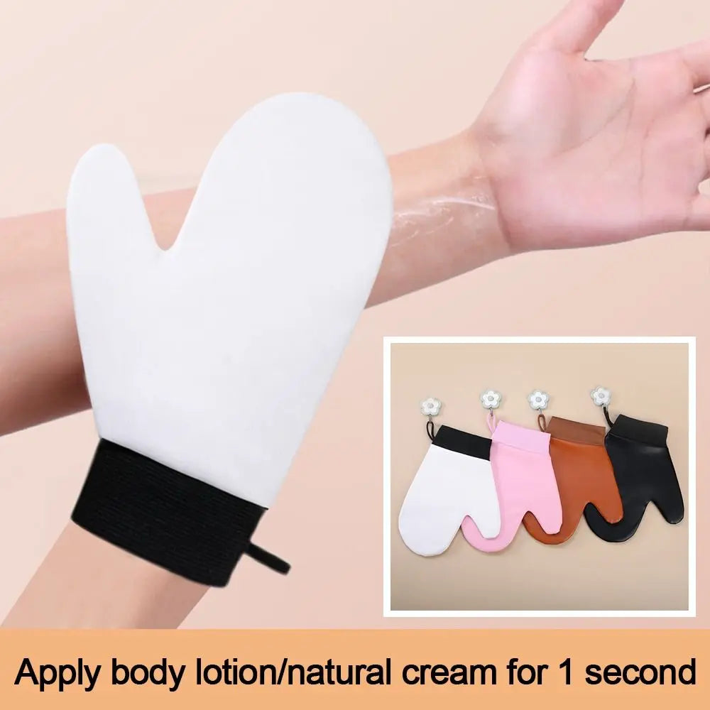 Self-Tanning Mitt | Reusable Leather Sunless Tan Applicator Tanning Mitt QXL