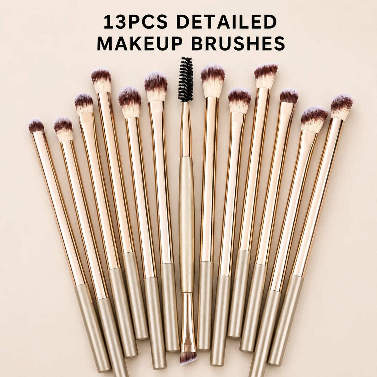 LUXEBLEND 20-Pc Pro Makeup Brush Set | Metal Handle & Velvet Pouch Makeup Brush Set QXL