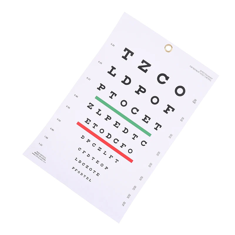 BMPEIC Snellen Eye Chart – Waterproof PVC Vision Test Wall Chart Vision Test Chart QXL