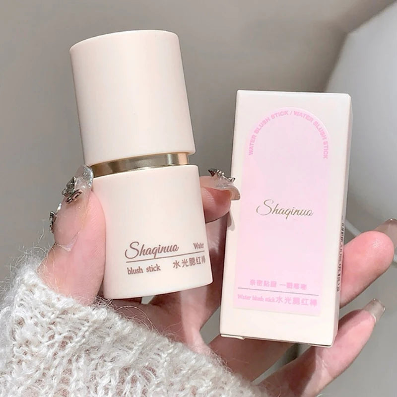 SHAQINUO Glow Blush Stick | Korean Glass Skin Luxe Finish Cream Blush Stick QXL