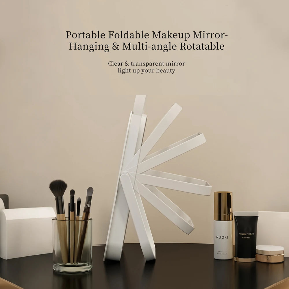 Portable LED Vanity Mirror Dimmable Touch Screen | Travel Mirror LED Makeup Mirror QXL