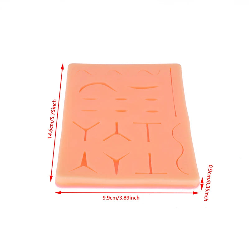 Silicone Suture Practice Pad | Reusable Knotting Training Model Surgical Training Model QXL