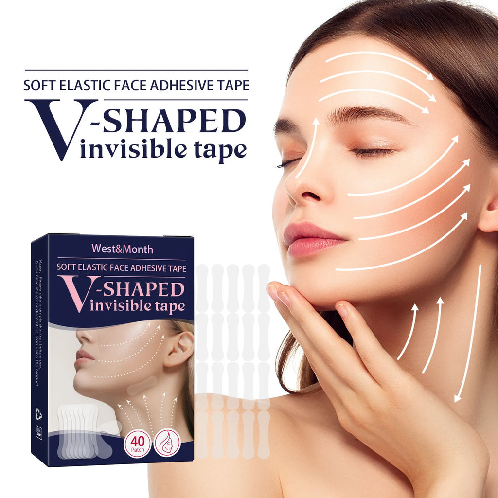 Facial Lifting Chin Patches – V-Shape Face Contouring Tape Facial Lifting Patch QXL