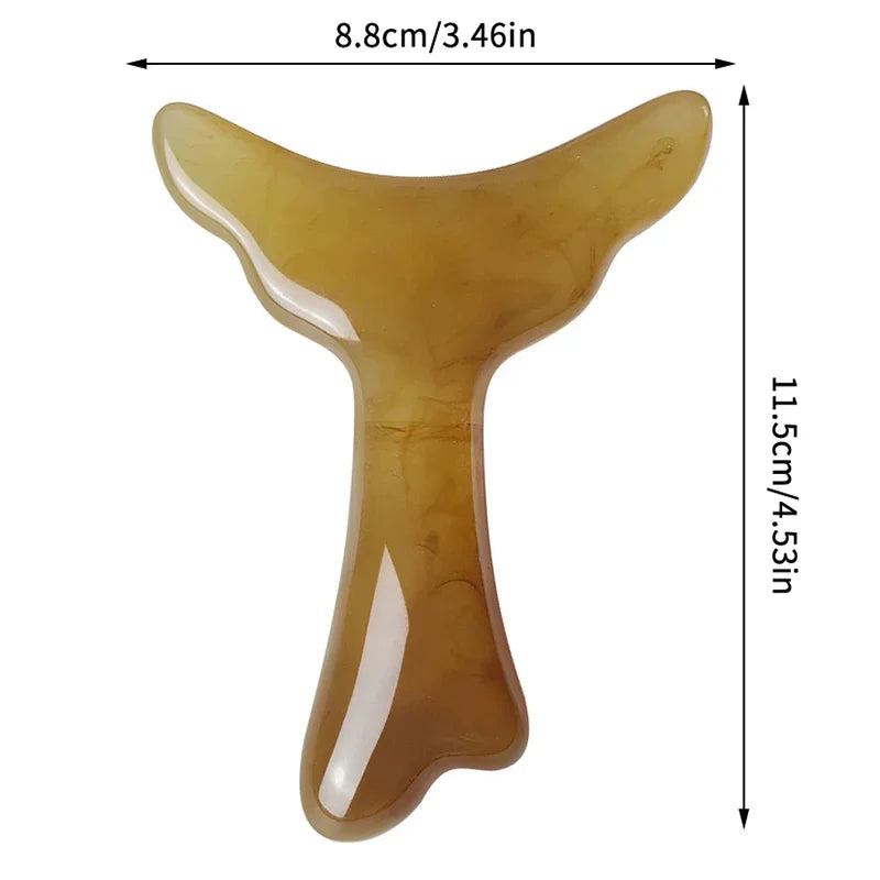 Resin Gua Sha Scraping Board | Neck, Shoulder & Face Massage Gua Sha Massage Tool QXL
