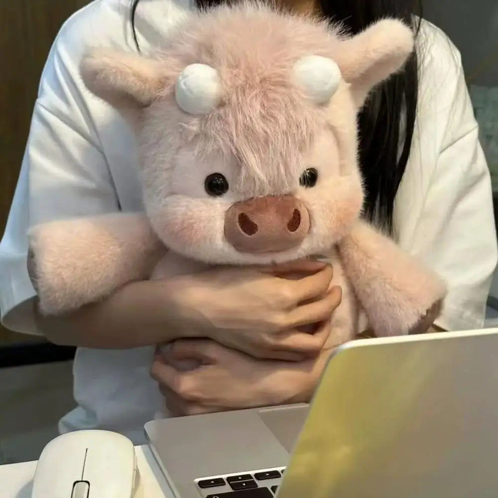 45cm West Highland Calf Plush Toy | Soft Stuffed Animal Gift Stuffed Plush Toy QXL Pink