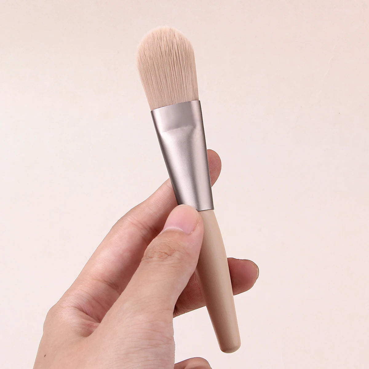KOSSHOW Foundation Brush | Wooden Handle & Dense Nylon Bristles Foundation Makeup Brush QXL