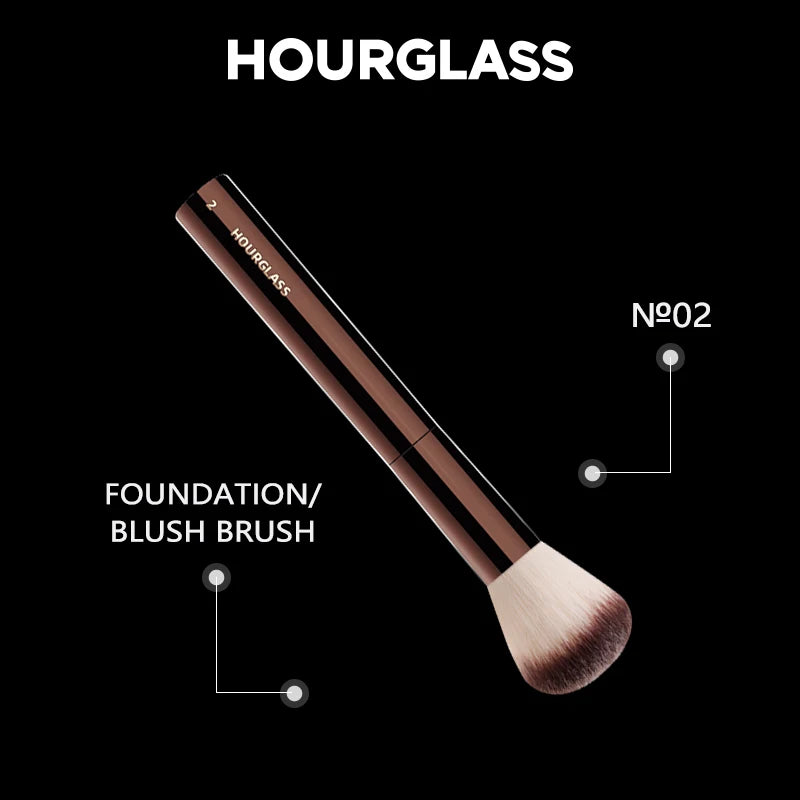 Hourglass No.2 Foundation & Blush Brush | Soft Fiber Face Brush Makeup Face Brush QXL