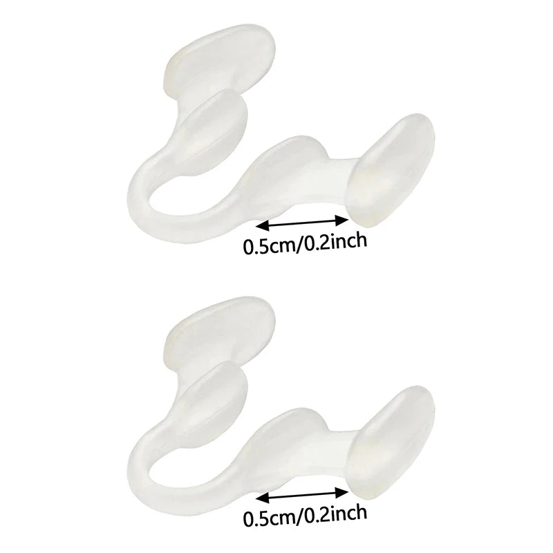 Silicone Nasal Dilator Nose Clip for Better Sleep | 2-Pack Nasal Dilator Clip QXL White