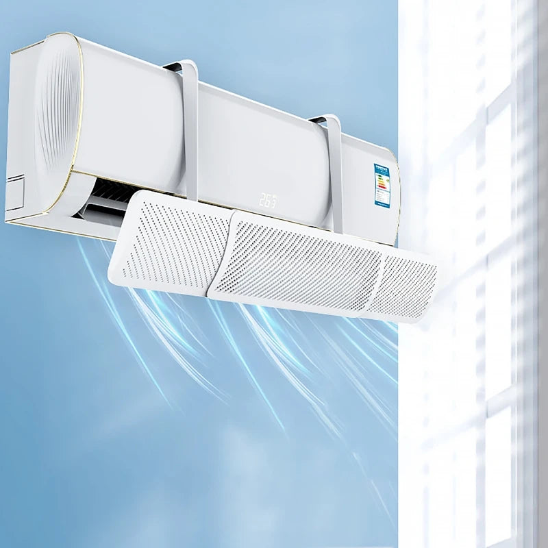 AC Wind Deflector Wall-Mount | Adjustable Air Conditioner Baffle AC Wind Deflector QXL