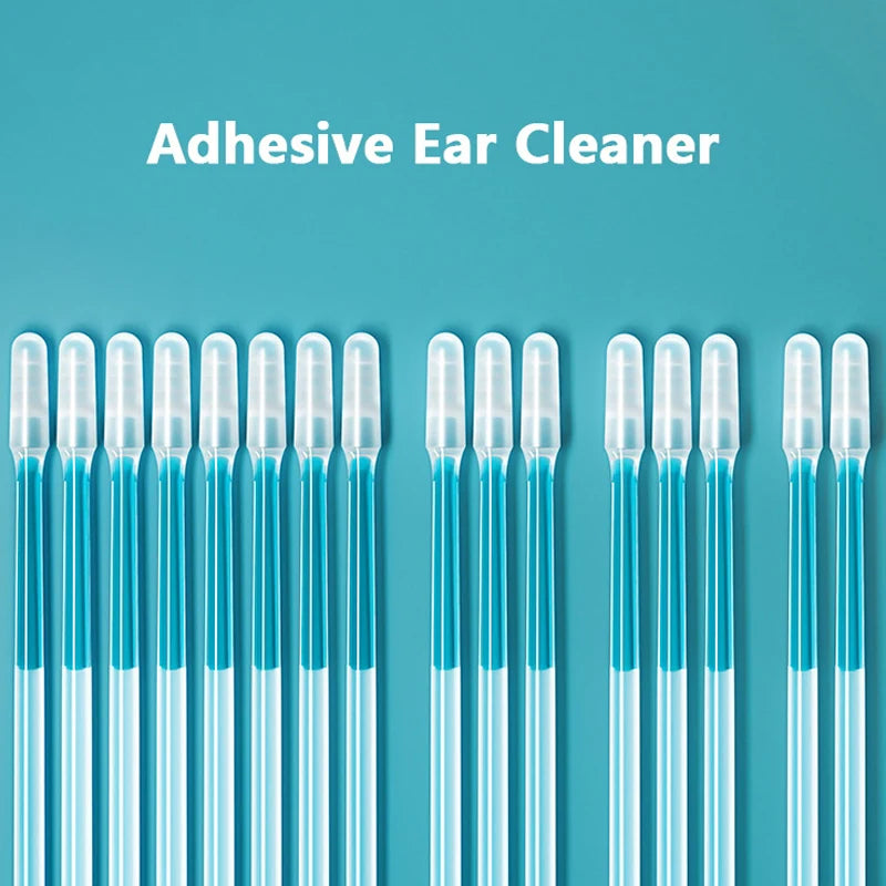 Silicone Sticky Ear Wax Removal Swabs – 24-Pack, S & L Sizes Ear Wax Removal Tool QXL