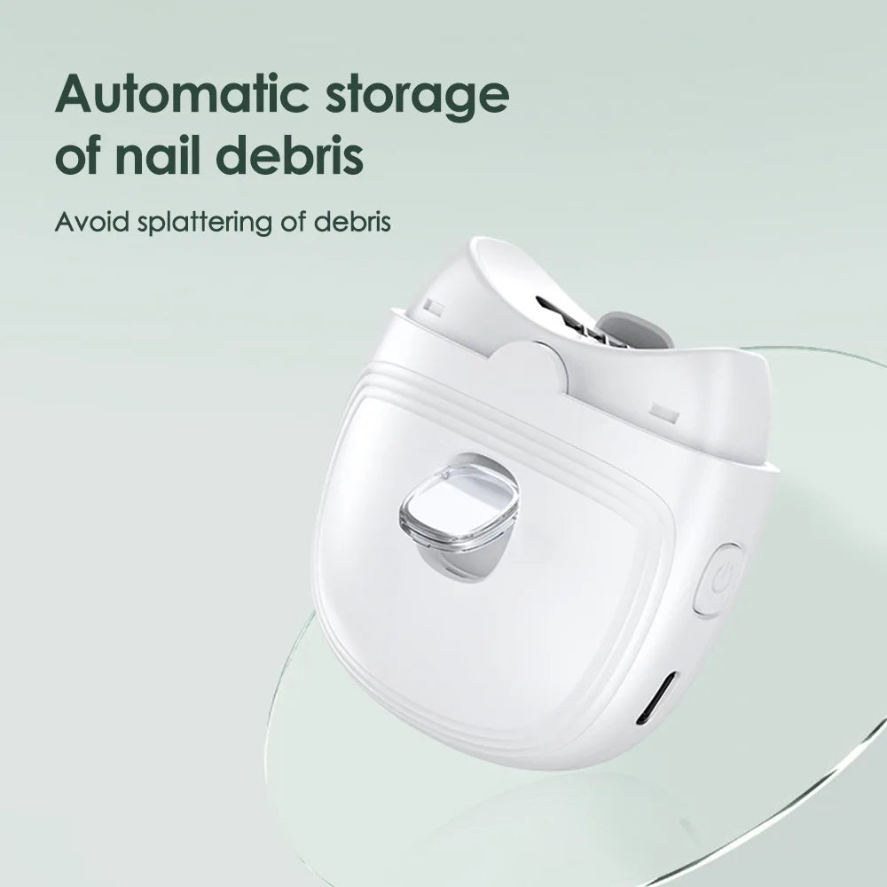 Electric Nail Clipper with LED Light | Adults & Kids Trimmer Electric Nail Clipper QXL