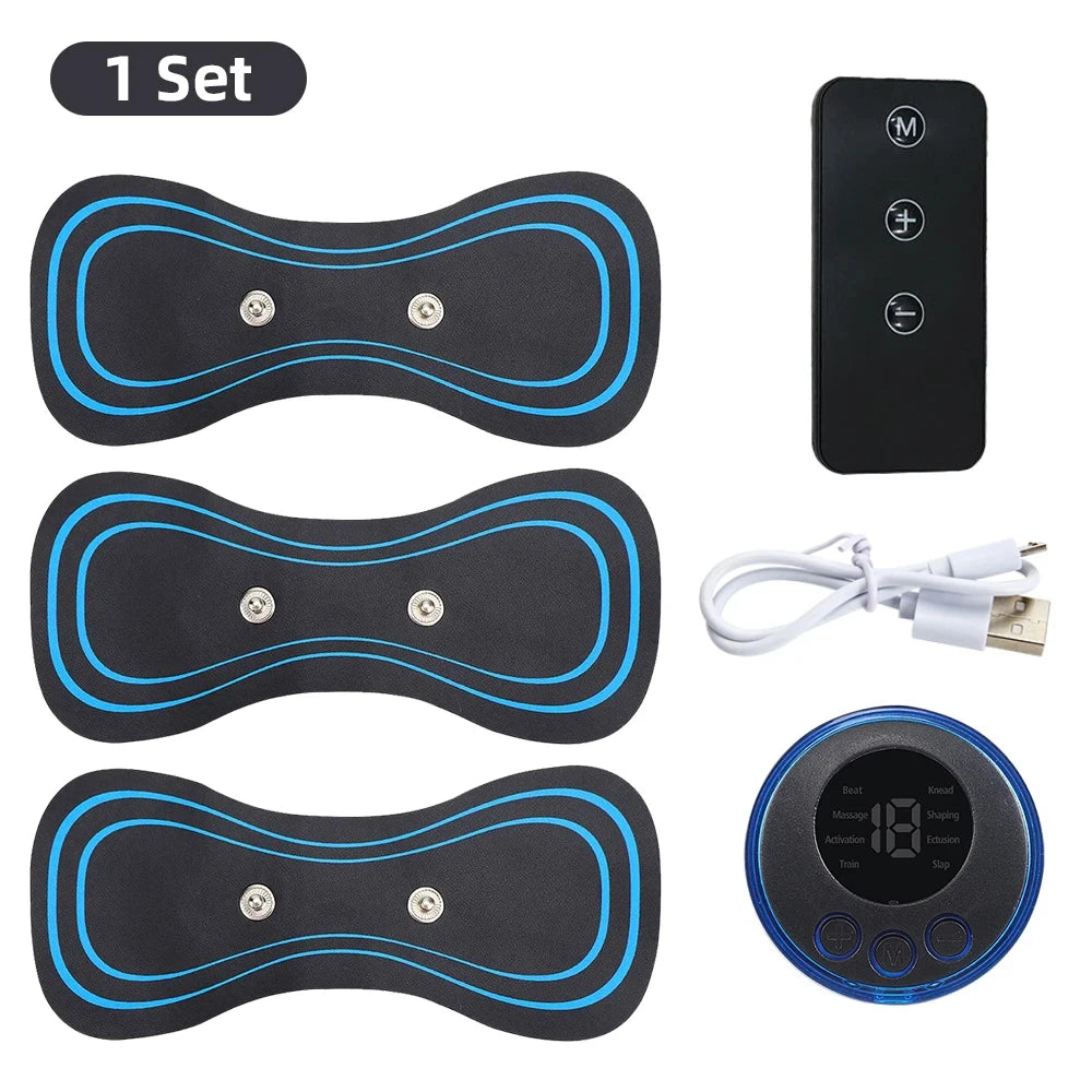 Portable EMS Neck & Body Massager | 8 Modes 19 Intensity Levels EMS Neck Massager QXL 3-piece set