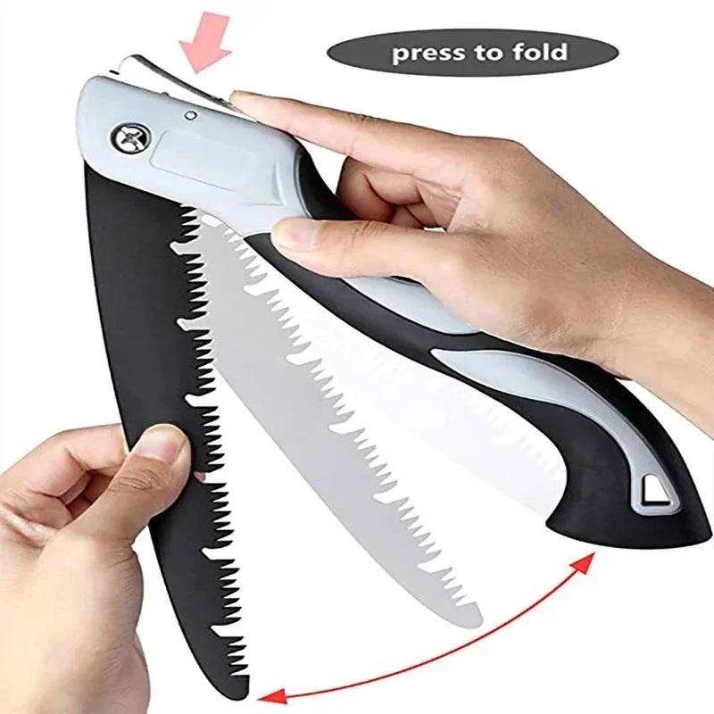 Folding Pruning Hand Saw – SK-5 Steel Garden & Camping Saw Folding Pruning Saw QXL
