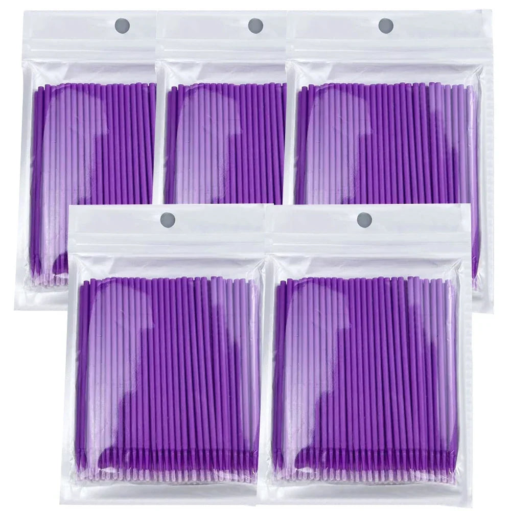 500/1000-Pack Disposable Eyelash Extension Microbrushes Lash Extension Brushes QXL